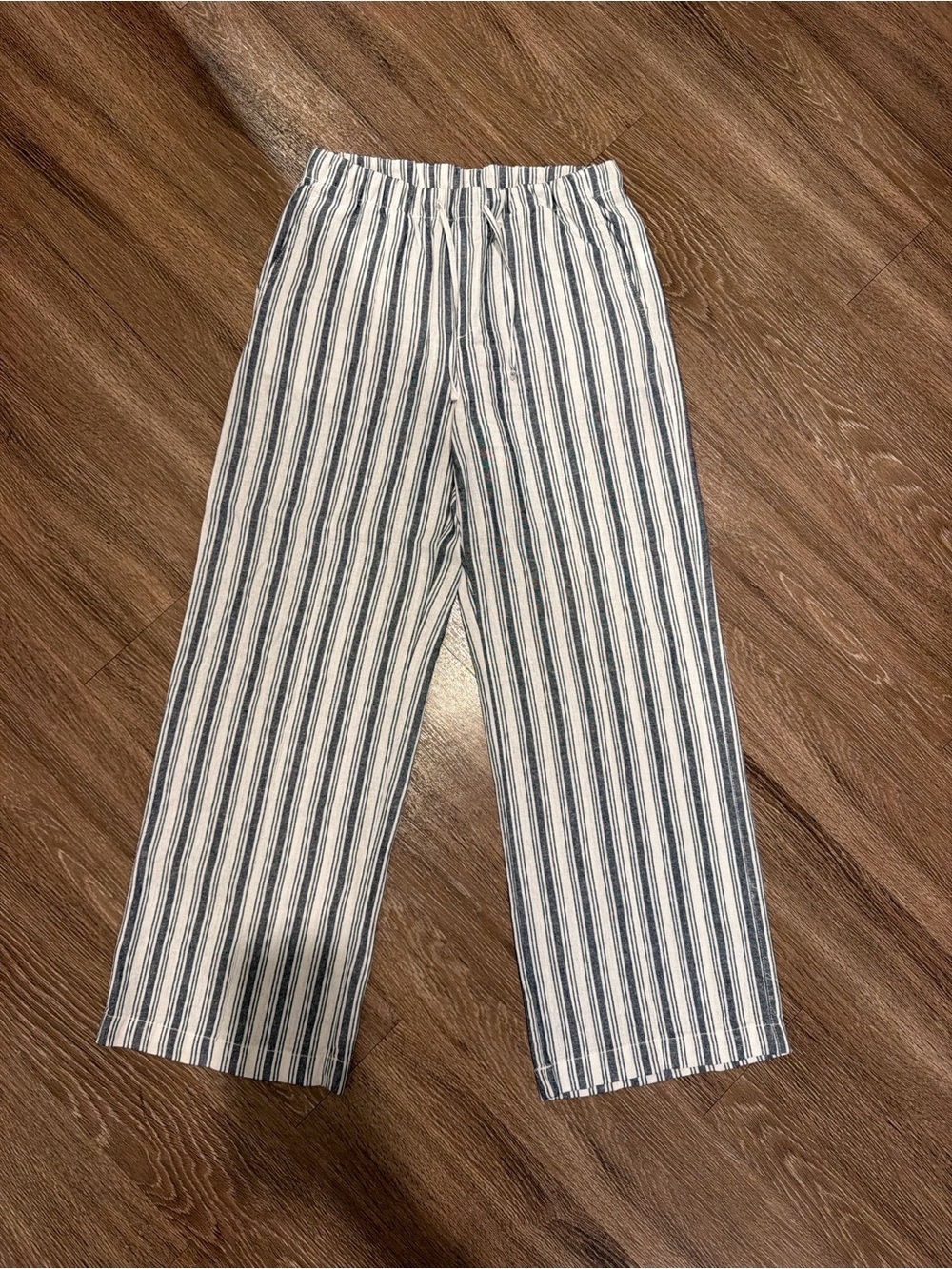 GAP Blue and White Vertical Stripe Chinos